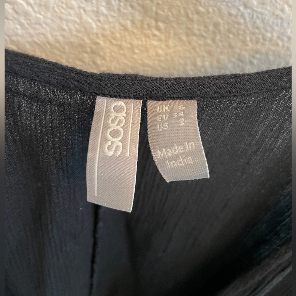 ASOS black crepe cover up - Picture 5 of 8